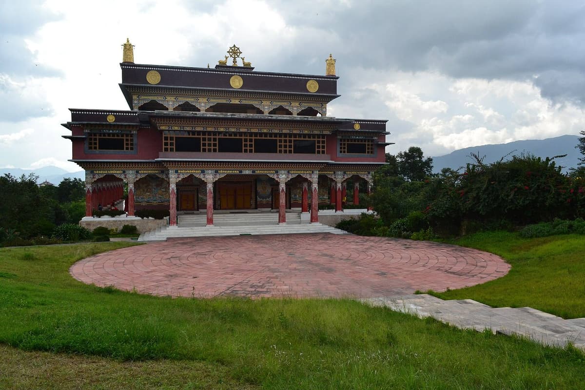 Kopan Monastery main gompa on Kopan Hill, north of Boudhanath, Kathmandu