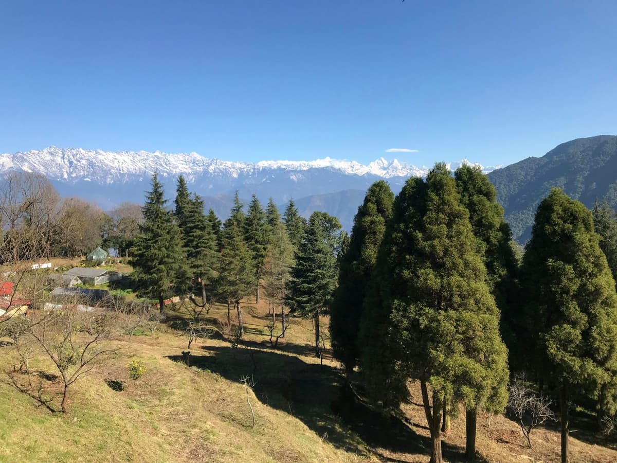 The Himalaya from the Shivapuri Nagarjun hills above Kathmandu