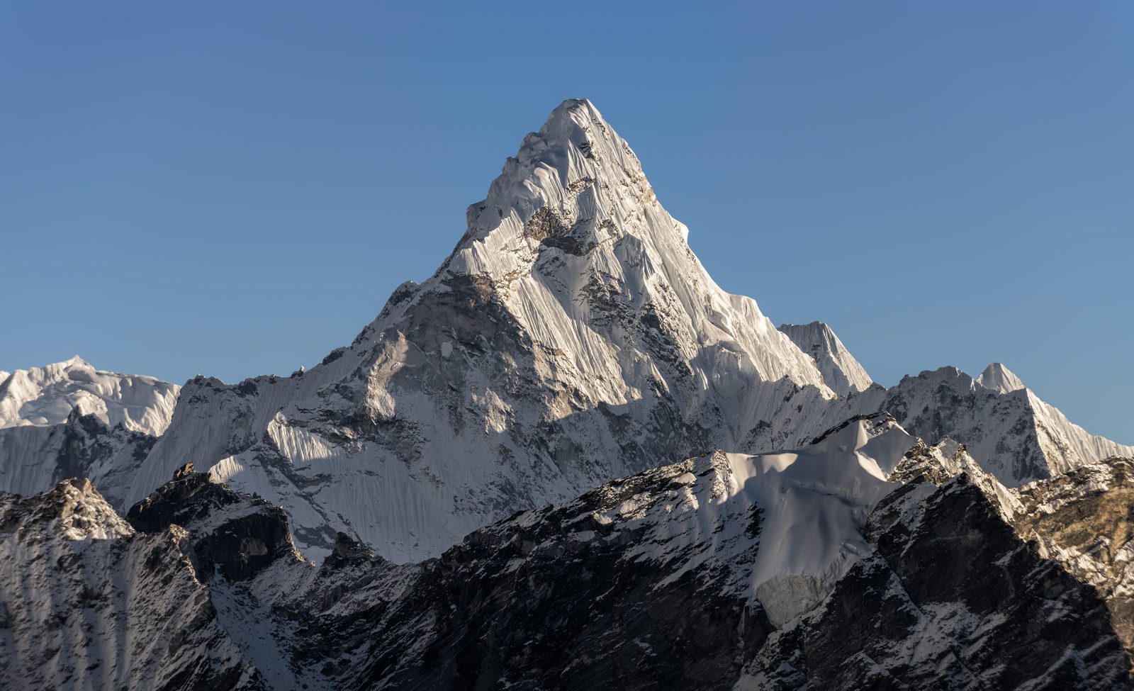 Ama Dablam in the Everest region, one of the peaks pointed out on the Everest mountain flight.