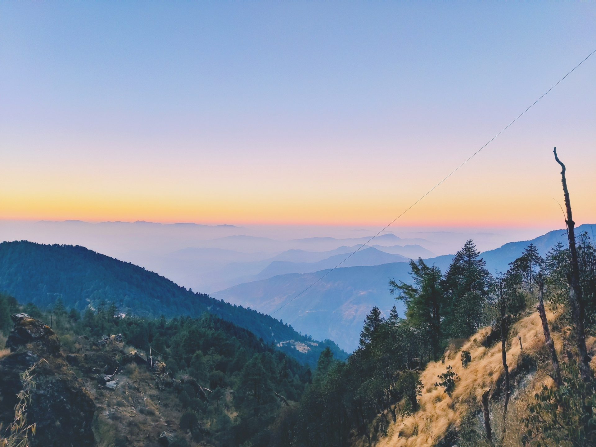 Sunrise from the Ama Yangri ridge above Helambu