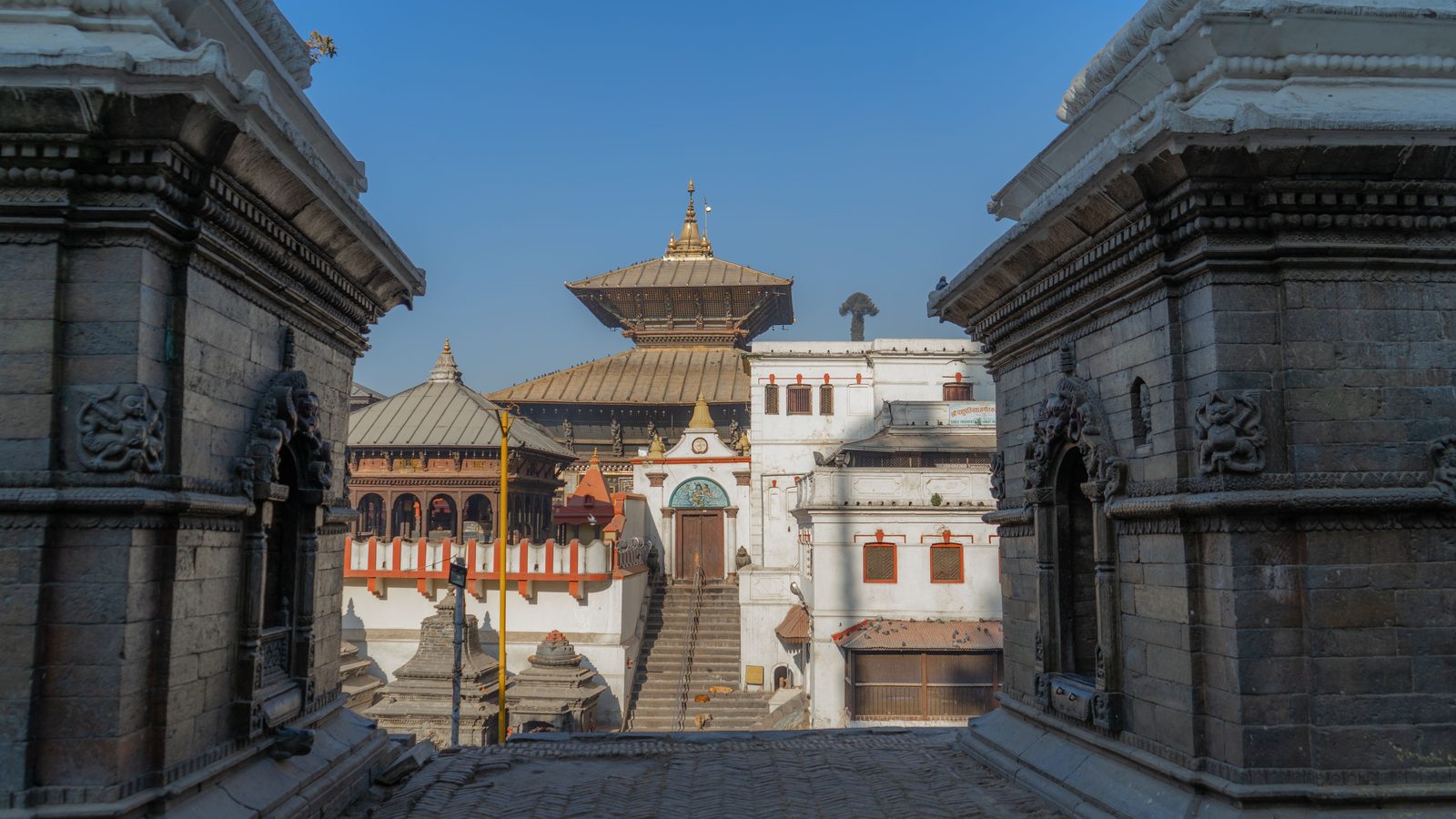 Pashupatinath temple on the Bagmati river, final stop of the Bandipur Pokhara Kathmandu tour