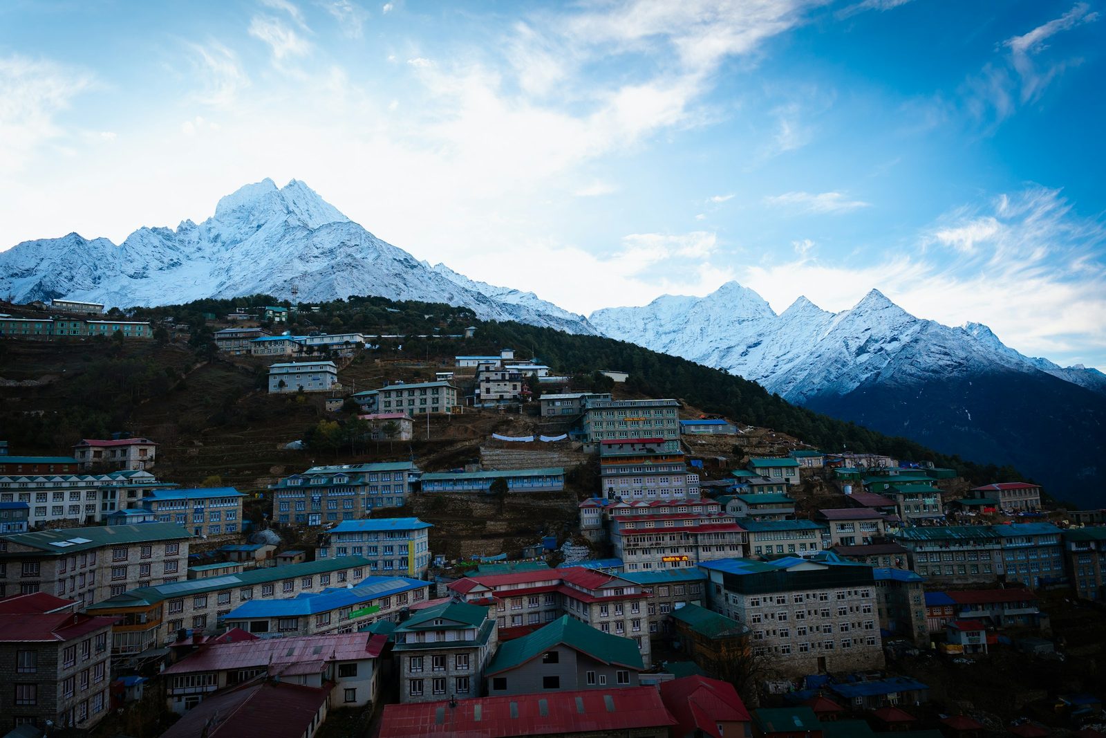 Namche Bazaar, the Sherpa trading town on the Everest Base Camp trek