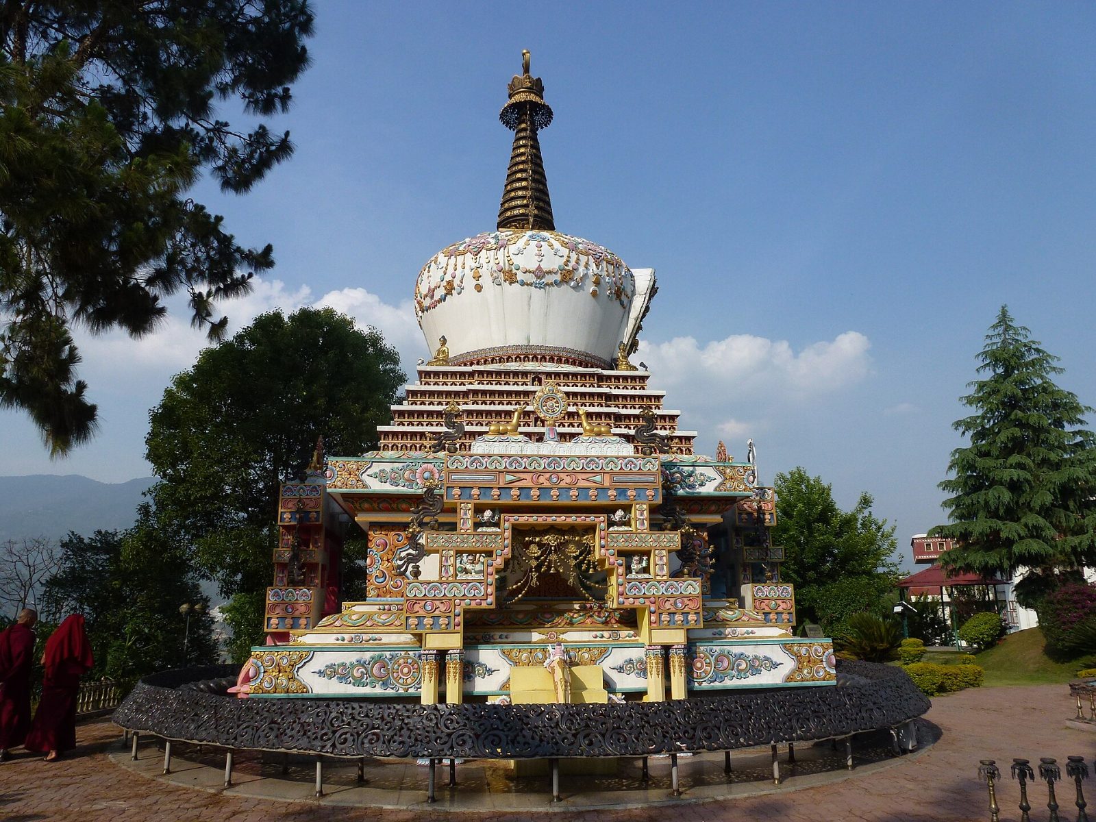 The 1000 Buddha Relic Stupa at Kopan Monastery, Kathmandu