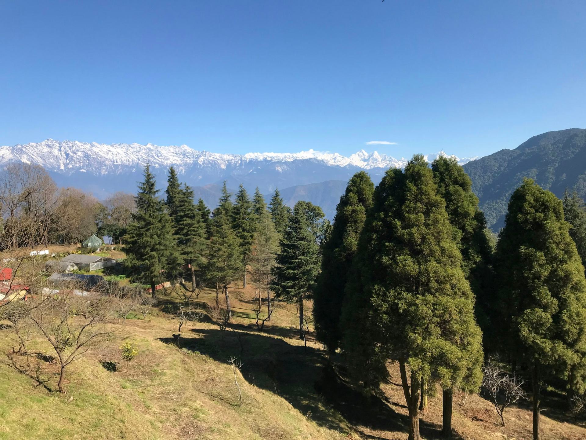 The Himalaya from the Shivapuri Nagarjun hills above Kathmandu