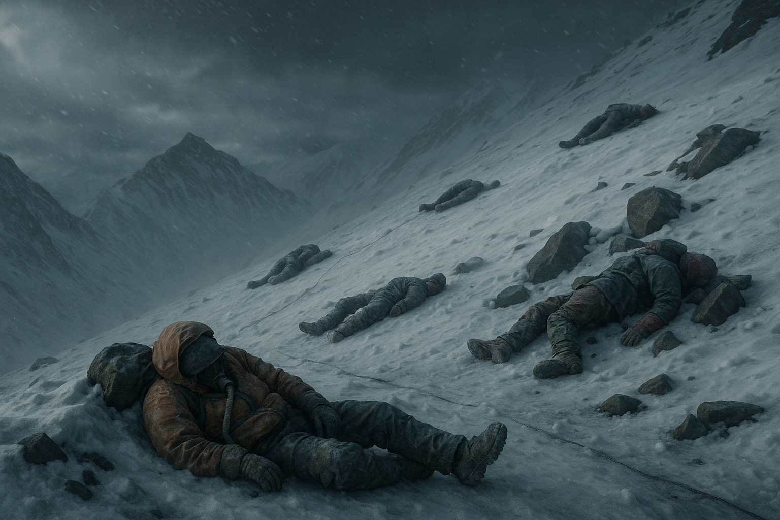 Dead bodies on mount everest